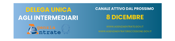 DELEGA UNICA AI SERVIZI ONLINE DELL' AGENZIA DELLE ENTRATE RISCOSSIONI